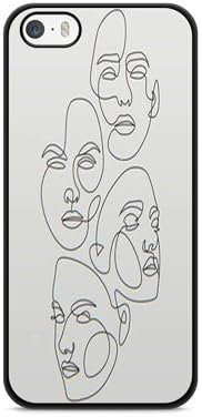 Générique Coque pour Ipod Touch 5 / Touch 6 Line Art Drawing Femme Enfant bébé Amour Animaux giraphe éléphant Enceinte Pregnant Women in Love Abstrait Ligne Dessin Cute Amour Ref 23099