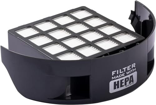 Fearet Filtro di scarico HEPA di ricambio adatto per aspirapolvere Hoover Wind Tunnel 2/3 Pet, paragonabile alla parte Hoover 305687002, 305687001-nero