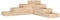 vidaXL 4-Tier Garden Planter - Outdoor L-Shaped Wooden Plant Holder for Corner Spaces, Made of Solid Pine Wood - Large Size 106x104.5x36 cm, Brown