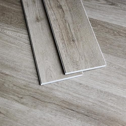 Display Guru Anti Slip, Waterproof, Fireproof SPC Vinyl Flooring Floor Planks Home Office Kitchen Bedroom Bathroom and Restaurants (Oak Chestnut)