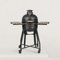 Kamado Forest-Grill M 16 Modèle Medium : facile à déplacer (41 x 59 cm) Inclus : 2 plateaux en bois rabattables Diamètre de la grille : 34 cm