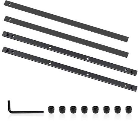 Set of 4 Compatible with Festool Bosch, Guide Rail Connector for Makita, Curtain Rail Connector, Track Connector, Universal Rail for Straight Rail, Angled Rail
