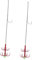 SUPVOX 2pcs Double Umbrella Hook Fishing Barbs Hook Fishing Jigs Octopus Fishhook Fishing Baits Hooks Fishing Hooks Squid Hook Fishing Supplies Outdoor Hooks Stainless Steel Red
