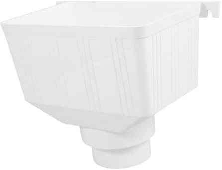 HOMSFOU Regenwasserrohr Fallrohr Entwässerungsanschluss Für Regenrinne Außenbereich Regenwasserumleiter Aus Pvc-material Ohne Werkzeuginstallation