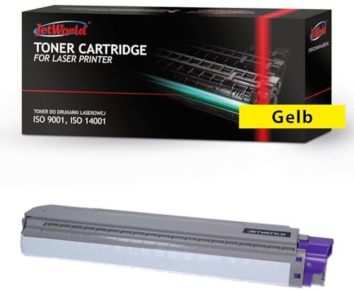 JetWorld Toner Kompatibel Oki 45862837 Gelb für MC853dn, MC853dnct, MC853dnv, MC873dn, MC873dnc, MC873dnct, MC873dnv, MC873dnx, MC883dn 7300 Seiten je Tonerkartusche, Hochwertiger Druck