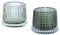 2er Set Teelichthalter H7cm Glas Grün Kerzenhalter Tischdeko Kerzen Retro Deko Windlichter