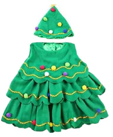 Traje de árbol de Navidad, traje de árbol de Navidad | Performance Clothing Falda sin mangas verde - Disfraz de carnaval lindo y cómodo para fiestas temáticas, espectáculos en el escenario