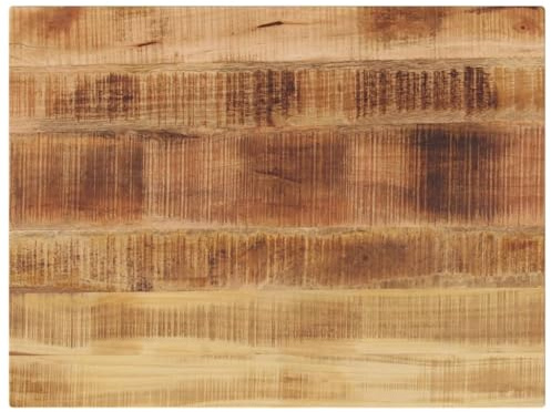 vidaXL dining/living room rectangular rustic brown mango wood table top 90x70cm indoor use