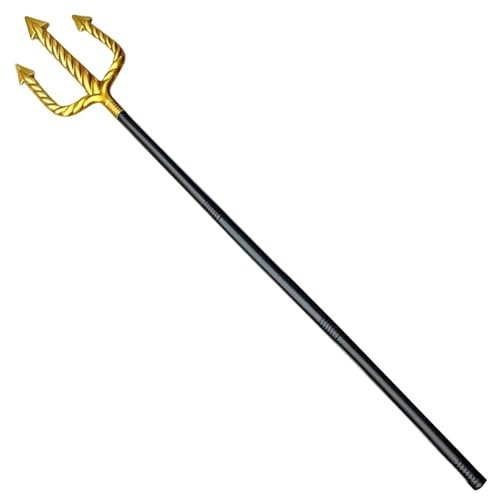 Cndiyald Devil Fork 48,4 pouces Devil Trident pour Halloween Costume Accessoires détachables 3 sections Pole Trident Spear Devil Pitchfork Devil Costume pour les adultes et les enfants