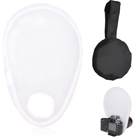 GHPKOTW 1Pcs Diffusore Flash Portatile Per Fotocamera Diffusore Flash Pieghevole Kit Di Riflettori Per Fotocamera Riflettore Di Luce Per Obiettivi Di Fotocamere Dslr