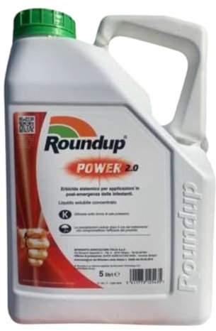 ROUNDUP POWER 2.0 LT.5 Erbicida sistemico ad azione totale per applicazioni in post-emergenza delle infestanti