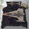 Meugesoi Science-Fiction Raumschiff Bettwäsche Set 155x220 cm Star Wars Bettbezug Mikrofaser Weich Atmungsaktiv mit Reißverschluss, Bettwäsche Set mit 2 Kissenbezüg 80x80 cm