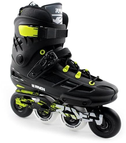 RAVEN Inlineskates Inliner Vestor Black/Lime (Black/Lime, 40 (25cm))