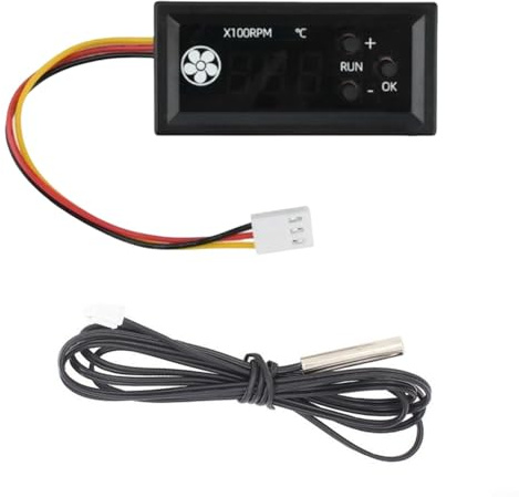 Lastdaytime DC12V pour contrôleur de thermostat de ventilateur PWM avec sonde de capteur de température, pour système de refroidissement de serveur d'ordinateur (C)