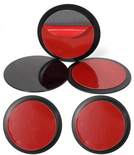 Josojoou 5 piastre di fissaggio adesive per cruscotto, 7 cm, grandi cuscinetti a ventosa, set di supporti per cellulare con ventosa per dispositivi di navigazione, dash cam, parabrezza, supporto per