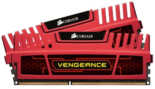 Corsair CMZ8GX3M2X2133C9R Vengeance 8GB (2x8GB) DDR3 2133 Mhz CL9 XMP Performance Desktop Memory Kit Red