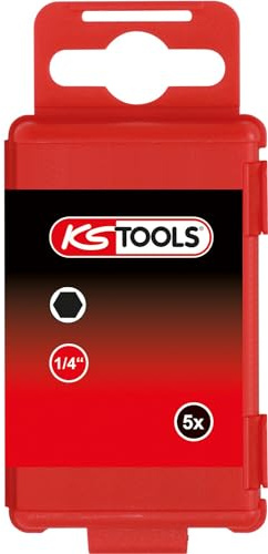 KS Tools 1/4' CLASSIC Bit Innensechskant, 75mm, 4mm, 5er Pack
