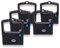 vhbw 5X Farbband Nylonband Tintenband kompatibel mit Nadeldrucker Oki Microline ML-182, ML-183, ML-192, ML-193, ML-280, ML-320 Ersatz für 9002303.
