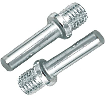 Dapetz ® M14 x 2 Female to 10mm Male Spindle Adapters (2-Pack) – 45mm Steel Alloy Thread Conversion Rods for Electric Drill, Polishing & Grinding Tools, Durable & Easy to Install