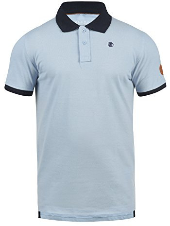 Blend BHRalf Herren Poloshirt Polohemd Shirt mit Polokragen 100% Baumwolle Regular fit, Größe:3XL, Farbe:Soft Blue (74641)