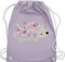 Turnbeutel Rucksack - Taschen - Süßer Igel Frühlingstiere mit Blumen I - Unisize - Pastell Lila - sportbeutel kindergarten tier beutel turnsäckchen mädchen kita stoffbeutel