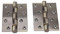 Charnières Inox Épaisseur 3mm Paumelle pour Porte en bois Charnière à Visser au Placard Lourd