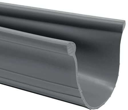 Garage Door Weather Seal - Bottom Seal Bead Type - Grey Vinyl (16')