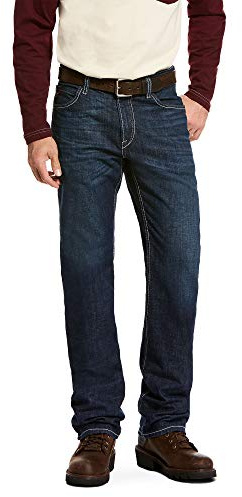ARIAT Men's MNS Fr M4 RLX Drst Lnup Strt Lg Jn PLT Durable Work Jeans, Platinum, 38W x 30L