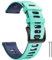 ANBEST Compatibile con Garmin Vivoactive 3/Venu/Forerunner 245 Cinturino, 20mm Cinturino in Silicone Ricambio Bracciale per Galaxy Watch 4/Galaxy Watch Active 2 Smart Watch, Menta/Blu