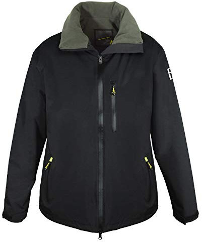 crazy4sailing Unisex Deckjacke Segeljacke Funktionsjacke, Farbe:schwarz, Größe:XXL