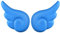 Motorradhelm Horn, Asudaro 1 Paar Motorradhelm Dekoration Fahrradhelm Zubehör Engel Dekoration Helm Dekoration Zubehör Kunststoff Saugnapf Flügel Für Ski Bike Motorradhelm,Blau