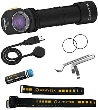 Armytek Wizard C2 WUV USB mit Weisser LED 1100 Lumen und UV Licht mit Ladefunktion