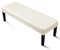 Fuloon Pu Leder Bezug für Esszimmerbank, Elastisch, Stuhlhusse,Stretch Dining Bench Cover für Esszimmer, abnehmbar, Bezug für Esszimmerstuhl, Esszimmer (Beige)