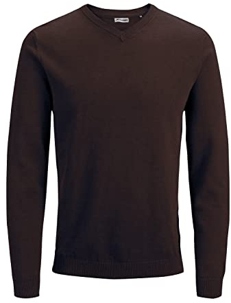 Jack & Jones Pull tricoté col en V pour homme, M
