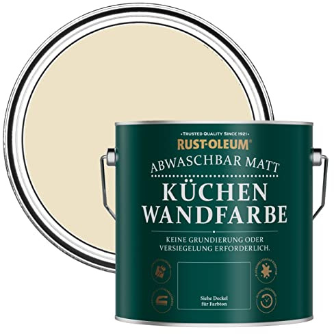 Rust-Oleum Cream Washable Kitchen Wall Paint in Matt Finish - Featherstone 2.5L