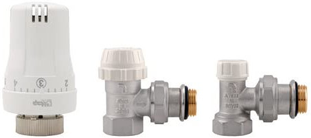 Thermostatische Ventile mit weiblichem Winkel 3/8