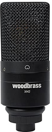 WOODBRASS XM2 Micro Voix et Instrument - Microphone XLR Supercardioïde pour Enregistrement Studio, Mao, Home Studio. Capsule et Préampli Pro : Signal Fin, Dynamique et détaillé