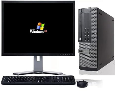 Postazione WINDOWS XP 32 bit DELL computer desktop con MONITOR 19'' LCD VGA INTEL CORE 2 DUO/Porta COM/DVD/WI-FI/USB / 4gb Ram / 500Gb Hard disk /(Ricondizionato Certificato)