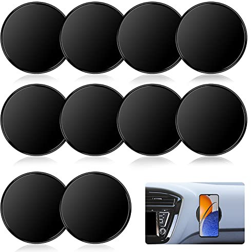 cobee Auto Armaturenbrett Anti Rutsch Matten, 10 Stück Selbstklebende Auto Armaturenbrett Klebepad rutschfest klebrig Gel Pad waschbares Silikongel Auto Innenmatte für Handys Sonnenbrillen Schlüssel