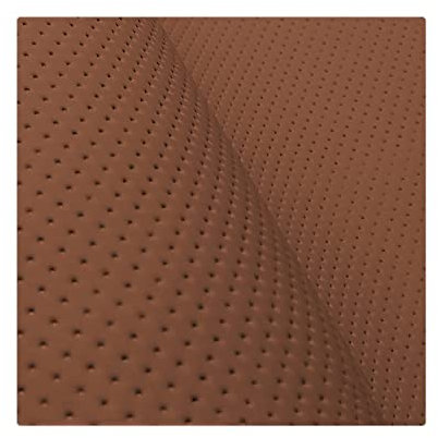 Kunstleder Meterware Stoffe zum Nähen Braun Wasserdichte Polsterung (1 Stk- Breite: 140cm x Länge: 100cm) Polsterstoff Polster für Möbel Schuhe Handtaschen Steppung Perforiert