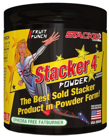Stacker2 Europe Stacker 4 Powder, Fruit Punch - 150g