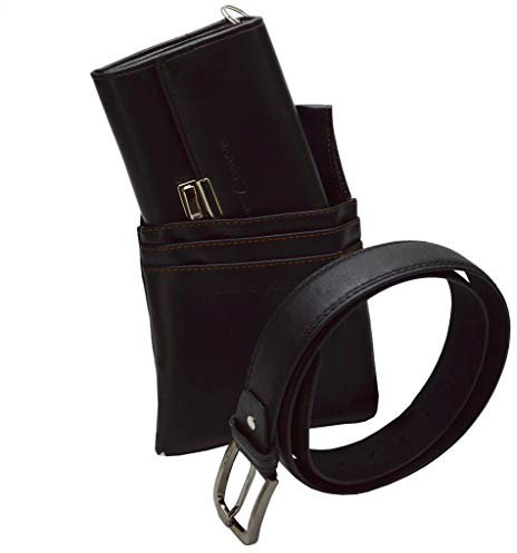 flevado CELRIC Kellnerbörsenset 4 teiliges Kellner-Bedienungsset Halfter Colt + Kellnerbörse + Hosenkette + Kellnergürtel Gastrobekleidung NUR FÜR Kurze Zeit!!! (Set mit 110 cm Gürtel)