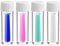 Anseom Silicone Lens Suction Holder, 4 Pieces Hard Contact Lens Inserter Remover, Portable Contact Lens Handler for Travel Home Meeting Outdoor Exercise Use (Multicolor)