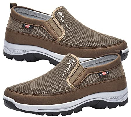 Stronrive Zapatos ortopédicos para Hombre - Zapatos para Caminar sin Cordones para Hombres,Zapatos ortopédicos para Caminar, Zapatos náuticos Informales