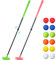 Leyndo Golf-Putter für Damen und Herren mit 12 Golfbällen, Zwei-Wege-Mini-Golf-Putter, verstellbarer Golf-Putter für Rechts- oder Linkshänder, Golfschläger-Set für Kinder, Jugendliche, Erwachsene, 2