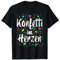 Happy With Konfetti Herzen Fasching Outfit Karneval Kostüm T-Shirt