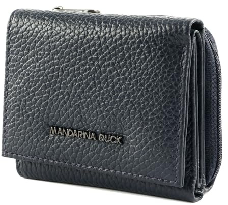 Mandarina Duck Mellow Leather Wallet, Reisezubehör Damen-Geldbörse, Einheitsgröße, Kleid Blue, Einheitsgröße