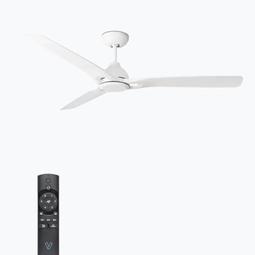 ventyly - PADUA Ventilador de techo sin luz blanco Ø132