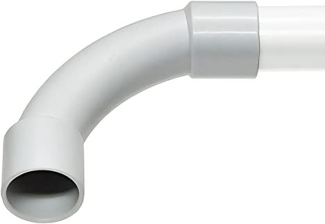 25 Stück - M20 PVC Rohrbogen 90° für Stangenrohr | Leerrohr | Kabelkanal XmediaSat für Stangenrohr