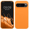 kwmobile Cover per Google Pixel 9 Pro XL Custodia - Back Case per Smartphone in Silicone TPU - Protezione Gommata - arancia fruttata